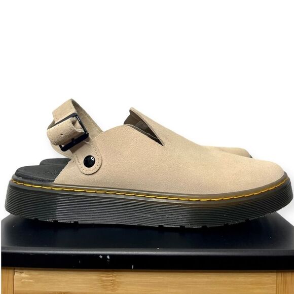NWOT Dr. Martens Carlson Suede Casual Slingback Mules in Warm Sand/Tan, Size 13 main image 5